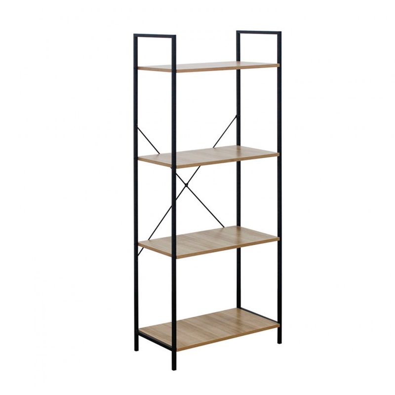 Estantería metálica Orer con 4 baldas de madera 148x60x32,5cm