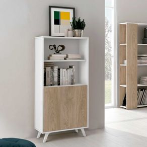 Mueble bar Soto blanco/roble 135x60x39,6 cm
