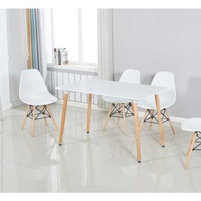 Mesa rectangular Dinamarca Deluxe XS-T6002 blanco 70x120x70 cm