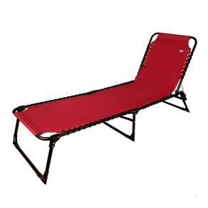 Tumbona Aktive Garden 4 posiciones plegable granate