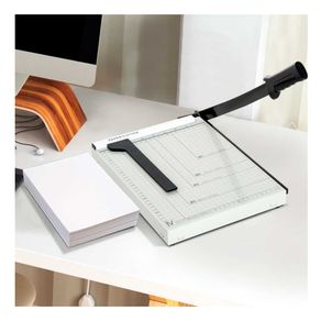 Guillotina profesional Homcom 12 hojas + guía cizalla