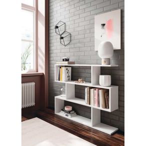 Estantería baja Danerys blanco brillo 97x110x24 cm