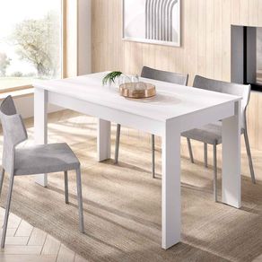 Mesa de comedor Sami blanco 76,9x136,5x81 cm