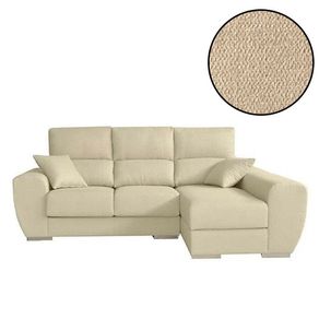 Sofá chaise longue Valery frente derecho Bronx beige