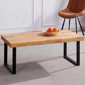 Mesa de centro Natural diseño nórdico roble Nordish/negro 43,5x120x60 cm