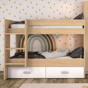 Litera con cajonera Donald 2 camas+2 cajones Puccini/Andersen