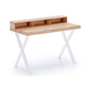Mesa estudio X-Loft roble Nordish/blanco 77-88x60x120 cm