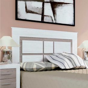 Cabecero con patas Lara Andersen pino/gris 160 cm