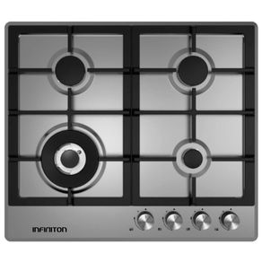 Encimera de gas Infiniton GASDL4 6050W 4 fuegos inox 60 cm