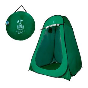 Tienda de campaña cambiador Aktive Beach con suelo verde 190x150x150 cm