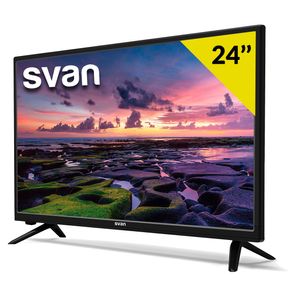 Televisor Smart TV Svan SVTV24SM 24'' HD LED Android 9 F negro