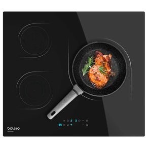 Placa de inducción Cecotec Bolero Squad I 3000 7200W 3 fuegos negro 59 cm