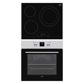 Set horno + vitrocerámica New Pol NVH3Z8P negro/inox