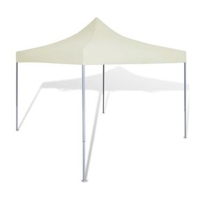 Carpa gazebo Terracota plegable 3x3 m crema