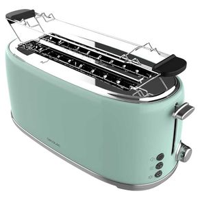 Tostador Cecotec Toast&Taste 1600 Retro Double 980W diseño retro verde