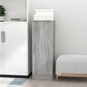 Mueble zapatero 1 puerta 6 compartimentos gris claro 92x32x35 cm