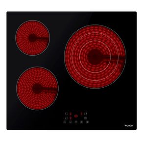 Placa vitrocerámica Wonder WV3600 5700W 3 zonas negro 59 cm