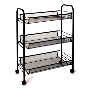 Carrito multiusos Garbo Quid 3 cestas negro 63x44x26 cm