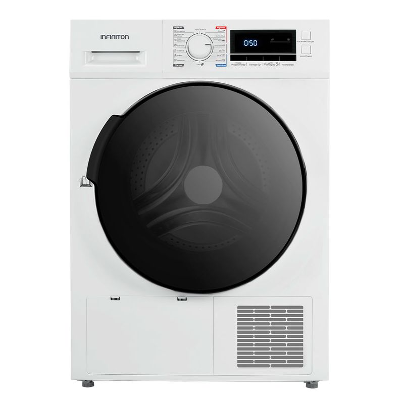 Secadora con bomba de calor Infiniton SD-HT86 8kg 16 programas display LED A++ blanco 84,5 cm