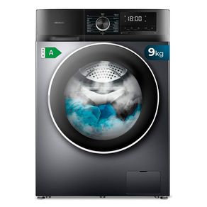 Lavadora Cecotec Bolero DressCode 9500 Inverter Steel A 9kg 1400 rpm 16 programas A gris 85 cm