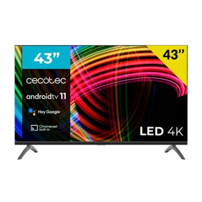 Televisor Smart TV TV Cecotec LED A3 Series ALU30043S 43'' 4K UHD LED Android 11 G negro