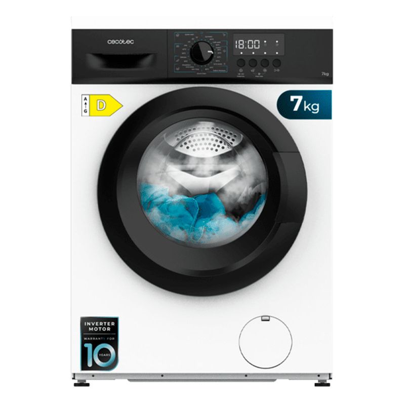 Lavadora Cecotec Bolero Bolero DressCode 7000 7kg 1200 rpm 23 programas D blanco 85 cm