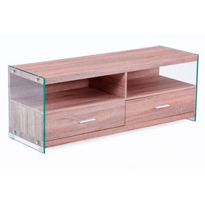 Mueble bajo de TV Evan 2 módulos + 2 cajones madera 44x121x39 cm