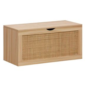 Baúl de almacenaje Decor uso interior diseño rústico natural 40x80x40 cm