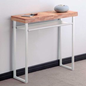 Recibidor Natural diseño nórdico roble Nordish/blanco 80x90x30 cm