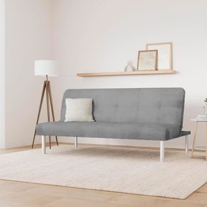 Sofá-cama Clic Clac Béisbol tela nolia cemento 89x187x88 cm