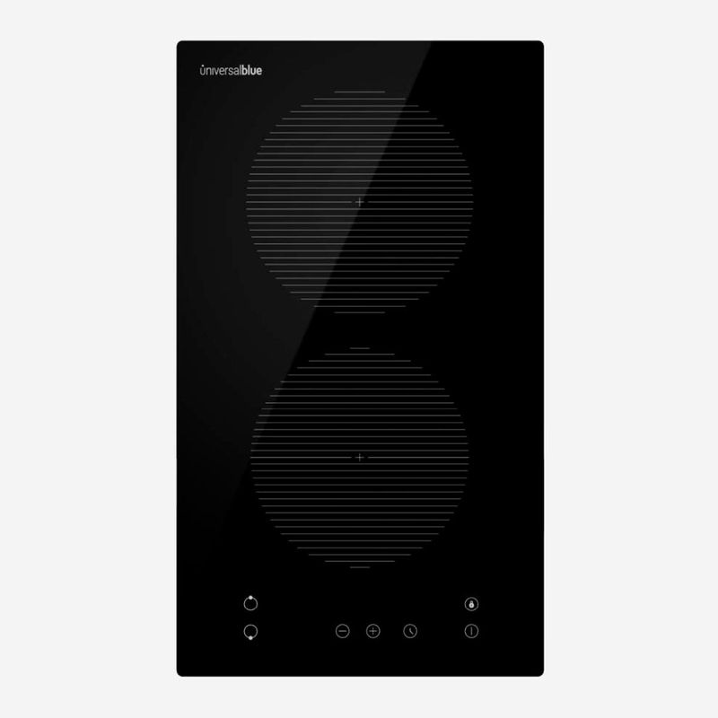 Placa de inducción Meissa 6030B Universal Blue 3300W 2 zonas negro 30 cm
