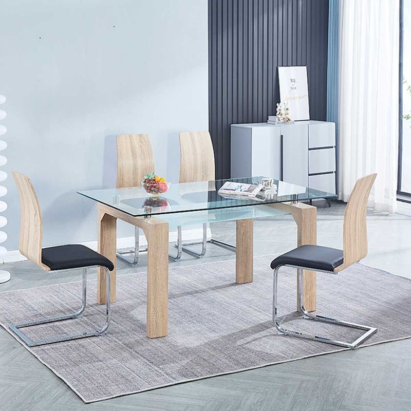 Conjunto de comedor Sensei 1 mesa + 4 sillas