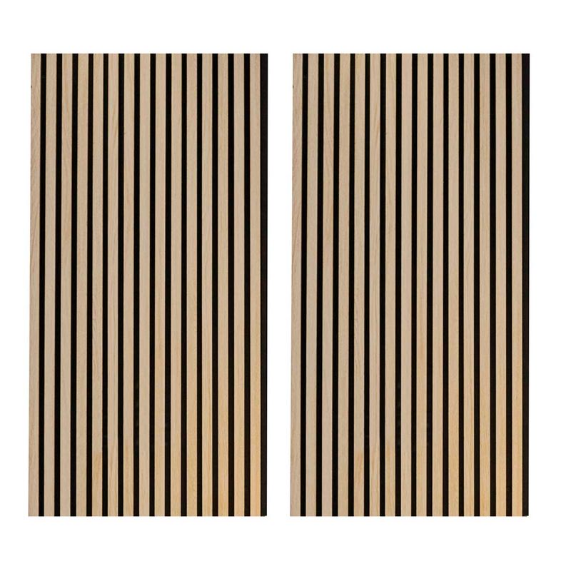 Pack de 2 paneles acústicos Pet Acustic Sound roble Nordish/negro 120x60 cm
