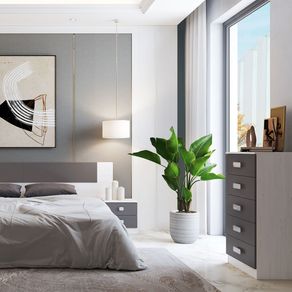 Composición de dormitorio Donald Ambiente 1 Andersen/grafito