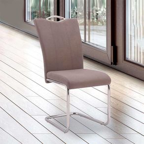 Silla de comedor Austria patas metálicas marengo 98x44x61 cm