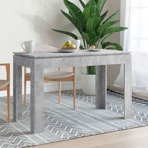 Mesa de comedor Támesis rectangular gris 76x120x60 cm