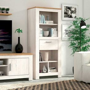 Mueble bodeguero Roncal 1 cajón Andersen pino/roble 158x69x37 cm