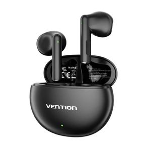 Auriculares inalámbricos Vention ELF 06 NBK 6 horas Bluetooth 5.3 estuche de carga negro