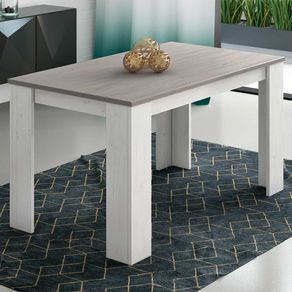 Mesa de comedor extensible Corfu  Andersen pino/gris
