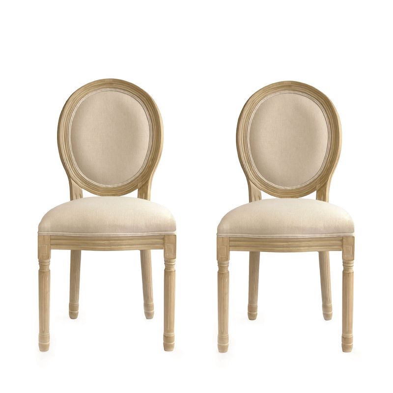 Pack de 2 sillas de comedor Bella asiento acolchado 95x48x53,5 cm