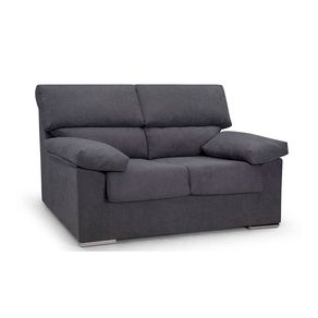 Sofá Rubén 2 plazas antracita 100x140x85 cm