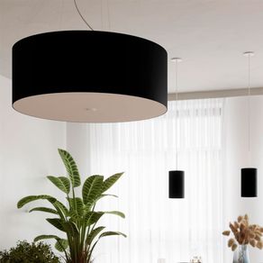 Lámpara de techo Otto 70 redonda negro Ø70x35 cm