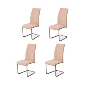 Pack de 4 sillas San beig 99x42,5x52 cm