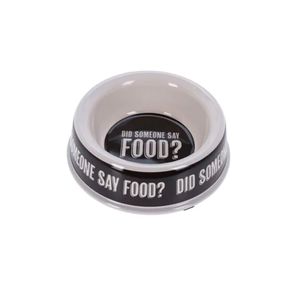 Comedero para mascotas antideslizante Say food Ø25x8 cm