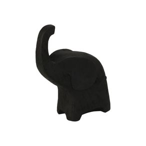Figura decorativa elefante negro 20x16x8cm