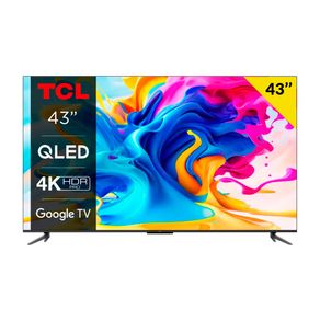 Televisor Smart TV TCL C64 Series 43’’ QLED 4K UHD Google TV G negro