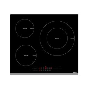 Placa de inducción Svan SI3600SB 7200W 3 zonas 9 niveles negro 58 cm